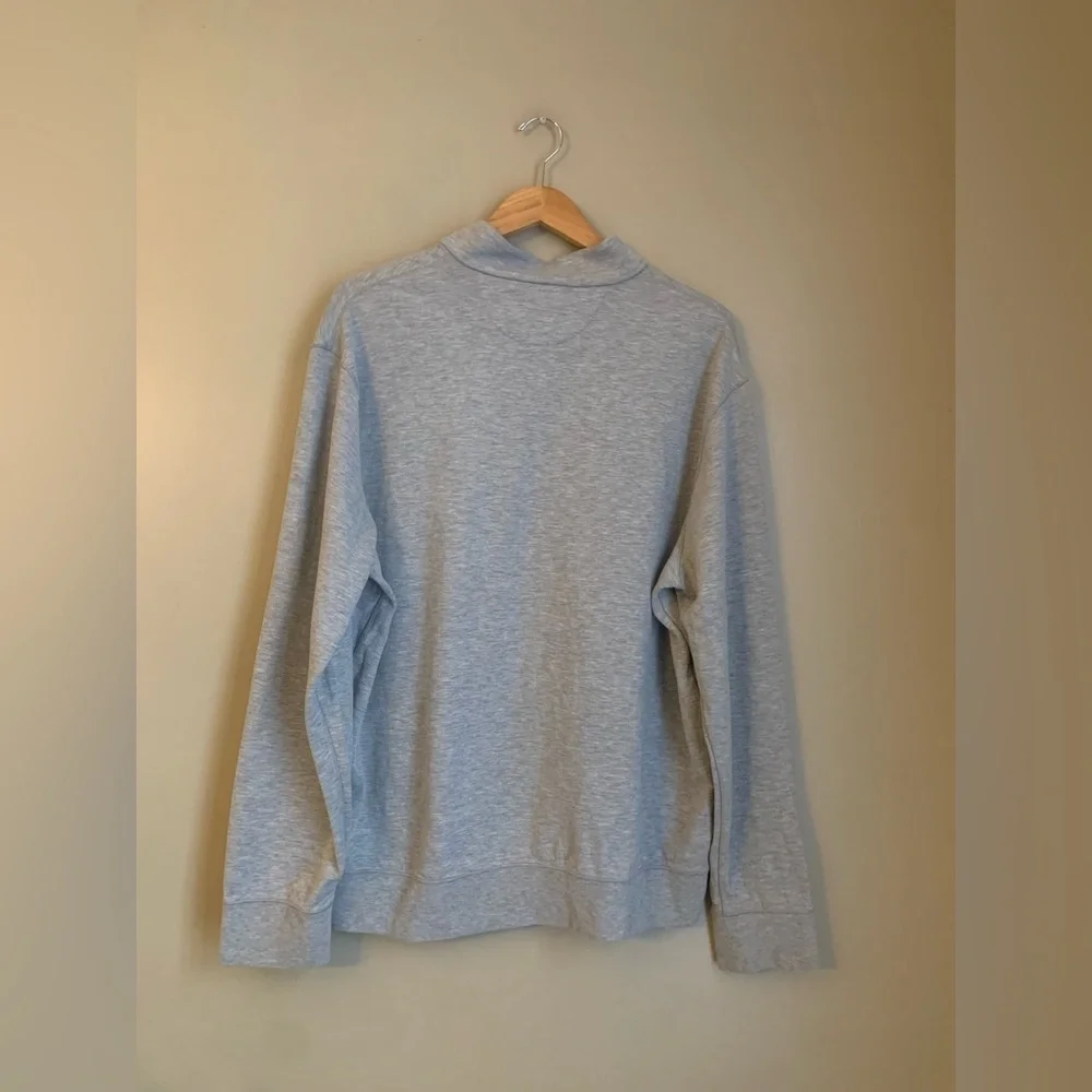 Polo Ralph Lauren Gray Pullover 1/4 Zip Sweatshirt Mens XL Cotton Blend